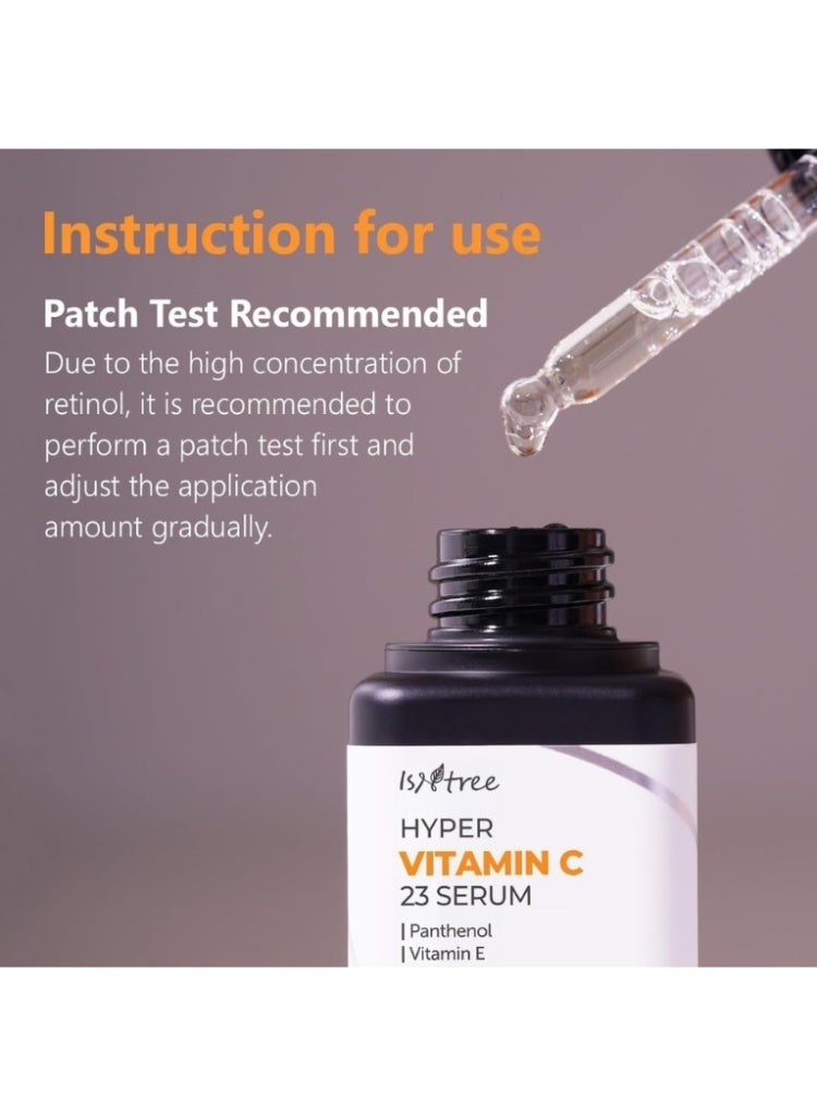 ISNTREE Hyper Vitamin C 23 Serum 20ml – Korean 23% Pure Ascorbic Acid Brightening Serum for Hyperpigmentation, Dark Spots, Even Skin Tone & Anti-Aging - Image 2
