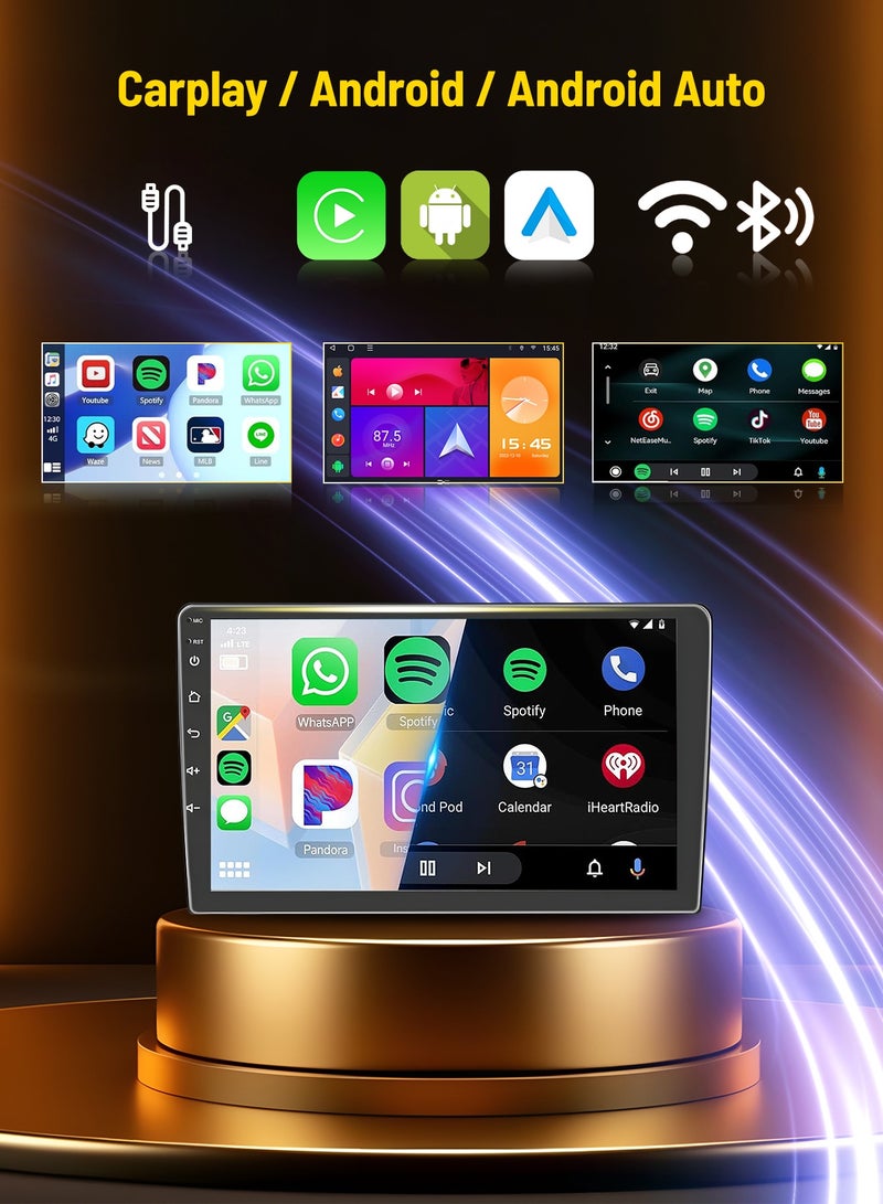 9 inch Android Music Video System For Car, Car IPS Screen With iOS Android Mirror Link, 720p OEM Head Unit BT/Wi-Fi/GPS/CarPlay/Handsfree Call 2GB RAM , 32GB storage - Image 5