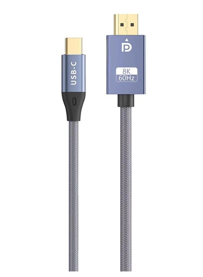 8K Usb C to Displayport Bi-Directional Cable 6.6FT Display Port To Type-C 3.1 Converter 8K@60Hz 4K@120Hz Compatible Thunderbolt 3/4 For MacBook Pro DELL Laptop - Image 1