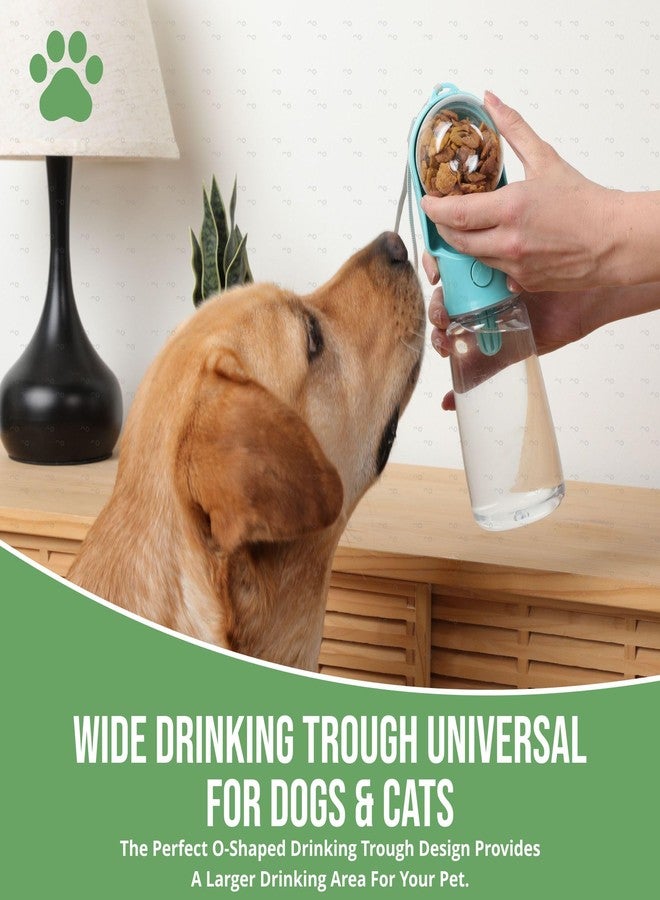 HappiTails Leak Proof Portable Dog Water Bottle with Bowl – Travel Pet Water Dispenser for Walking & Hiking – Food Grade Plastic – Choose from 3 Colors (Green, 320 ml) - Image 5