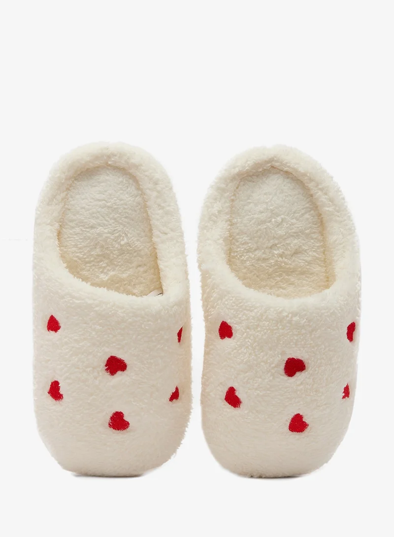 Ginger Heart Printed Bedroom Slippers