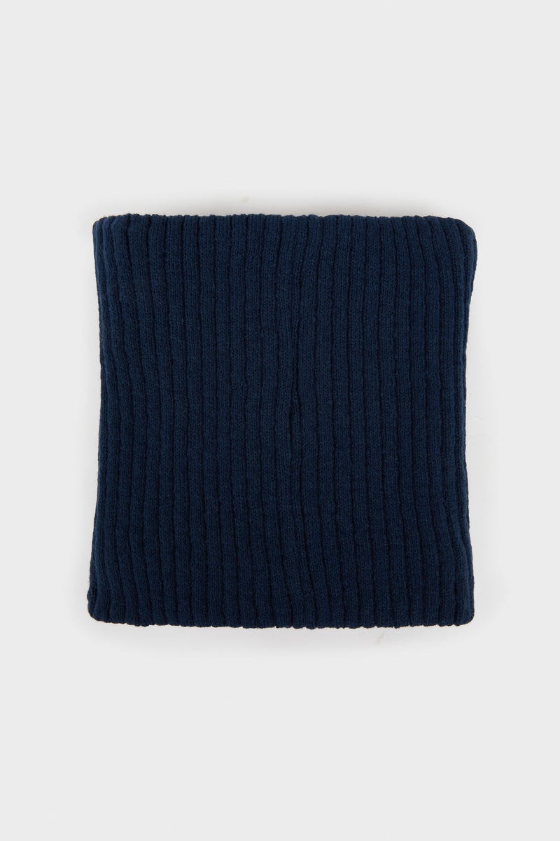 DeFacto Blue Man Man Lined Neck Scarf Casual - Image 1
