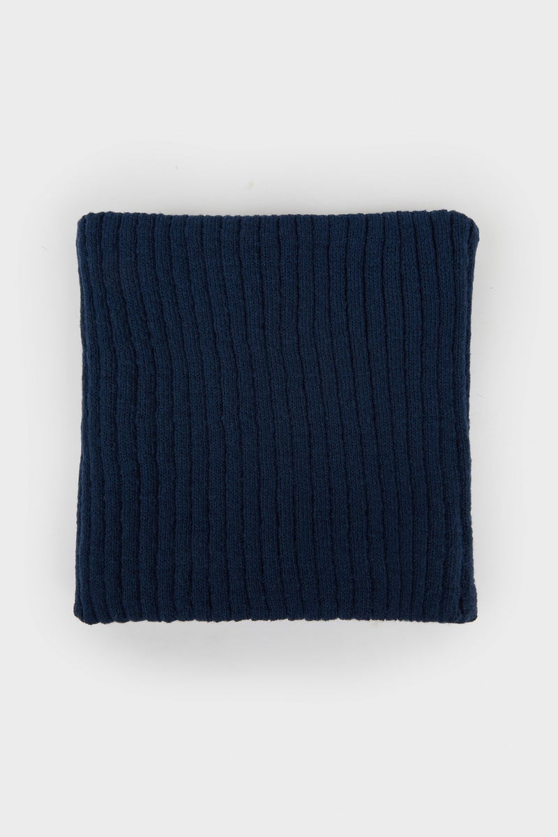 DeFacto Blue Man Man Lined Neck Scarf Casual - Image 3