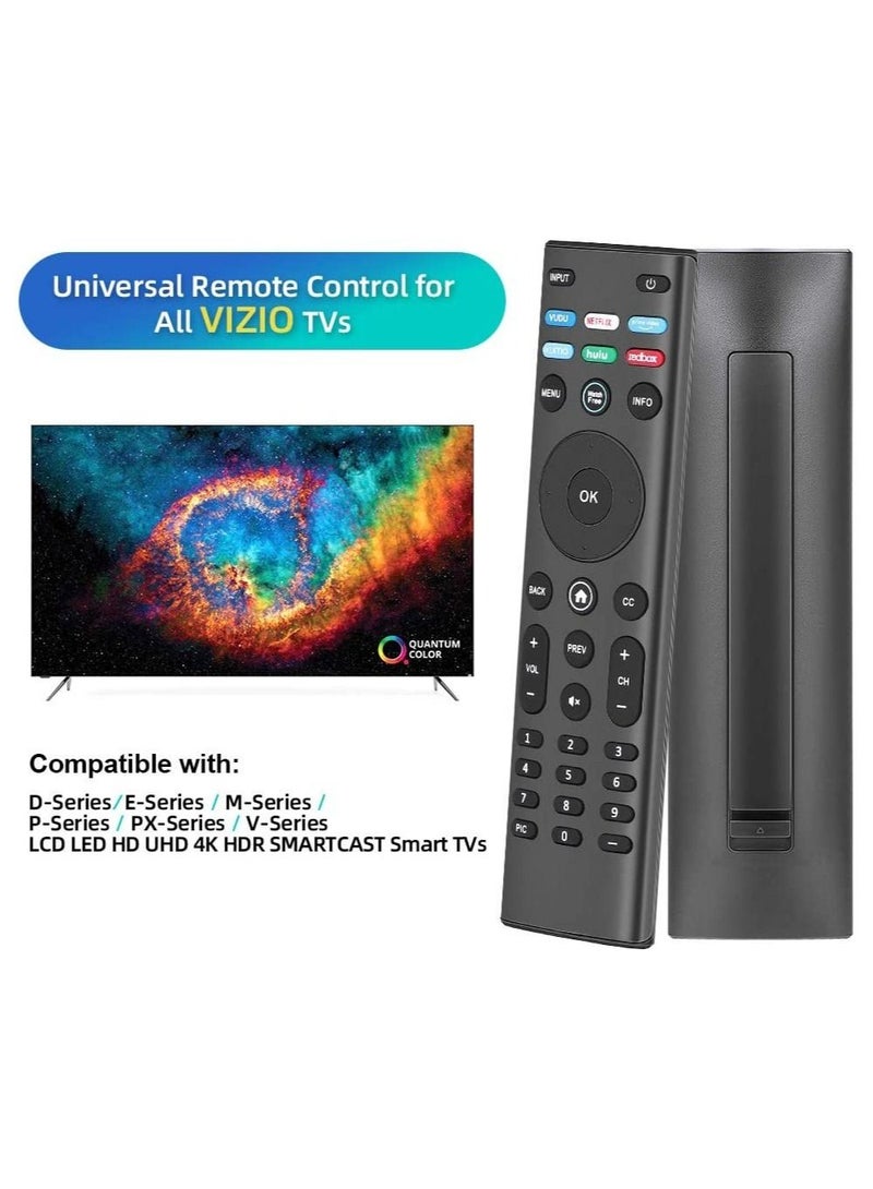 Universal Replacement Remote Control Compatible with All Vizio-Remote-Control Vizio LCD LED QLED HD 4K UHD HDR SMARTCAST Smart TVs Include D-Series E-Series M-Series P-Series V-Series