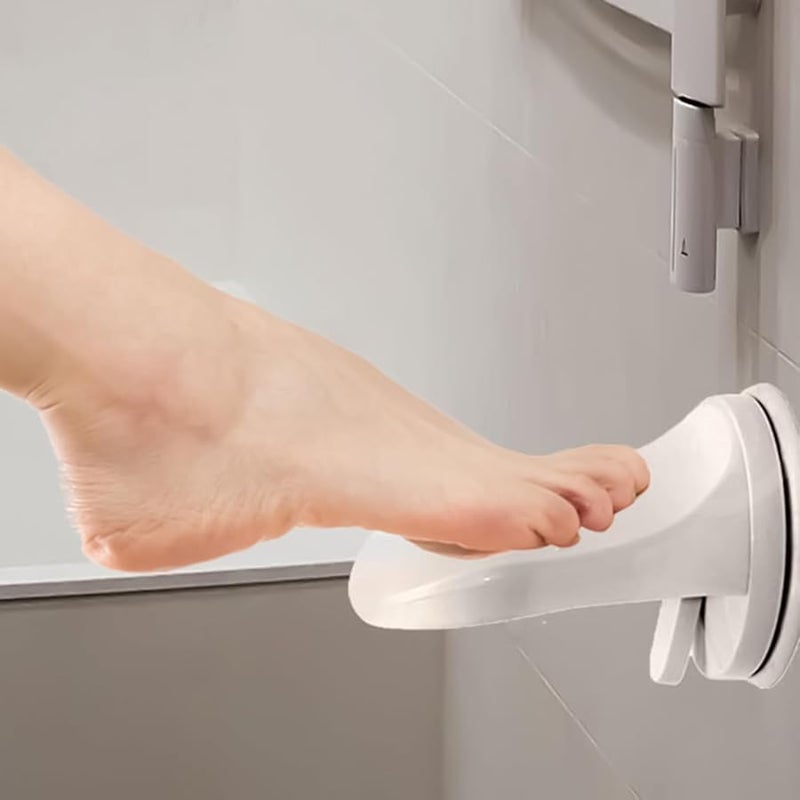 Non Slip Shower Foot Rest Wall Mounted Suction Cup Pedal For Shaving Legs Pregnant Women - Image 4