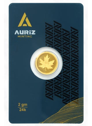 Rizan Jewellery Auriz Minting 2Gm 24K Gold Coin Maple Leaf Design - pzsku/Z6BB79BE5ACB8D6F8A13CZ/45/_/1722095428/954050a6-f763-470c-8f36-a982e3eb8e8c