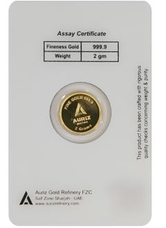 AURIZ MINTING Rizan Jewellery Auriz Minting 2Gm 24K Gold Coin Maple Leaf Design  - Image 2
