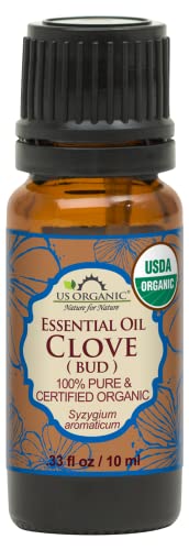 US Organic 100 Pure Clove Bud Essential Oil USDA Certified Organic Steam Distilled 10 ml - Image 1