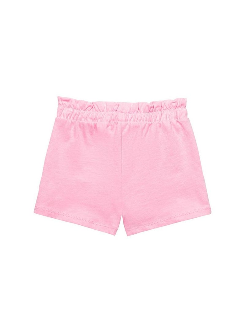 MINOTI Kids Girls Jersey Shorts with Drawcord and Elastic Waistband  - Image 3