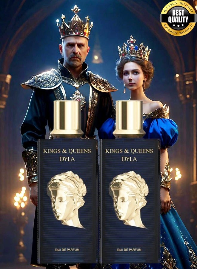عماران 2 قطع عطر كينج اند كوين ديلا اماران 100 مل - Image 1