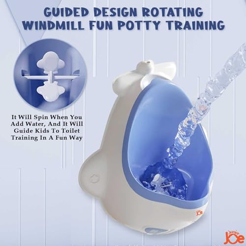 JUNIOR JOE Children's Urinal for Boy Standing Potty Training, Portable Wall Pee Trainer Urinal for Baby Boys Kids Toddler (Airplane-Purple) - Image 4