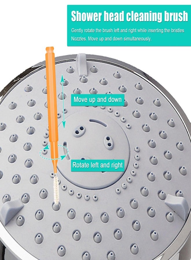 NQEUEPN 10pcs Shower Head Cleaning Brush, with 10pcs Cleaning Picks Small Hole Cleaner Tool Anti-Clogging Mini Crevice Shower Head Bristle for Nozzle Gap Household Bathroom - Image 5