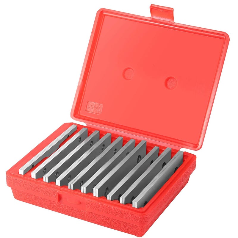 ZOENHOU 10 Pairs 1/8 x 6 Inch Machinist Parallel Bars Tools Set, 10 Pair Steel Parallels Straightedge Bar Block with 2 Holes, Hardened Precision Machinist Tools 1/2 Inch to 1-5/8 Inch - Image 1
