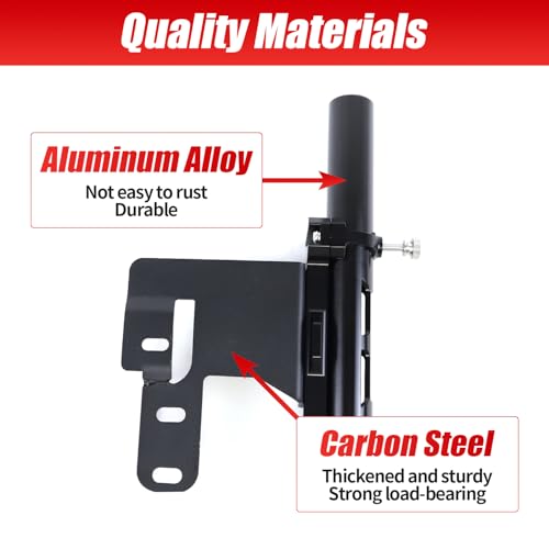 GafeSkui Tailgate Mounted Single Flag Compatible with Ford Ranger 2022 2023 2024 2025 Flag Pole Holder Mount Bracket Tailgate Flag Pole Holder - Image 3