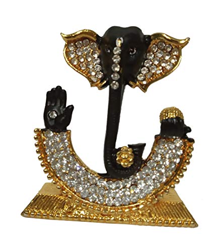 Purpledip Lord Ganesh Car Dashboard Table Shop Counter Idol 10137 - Image 1