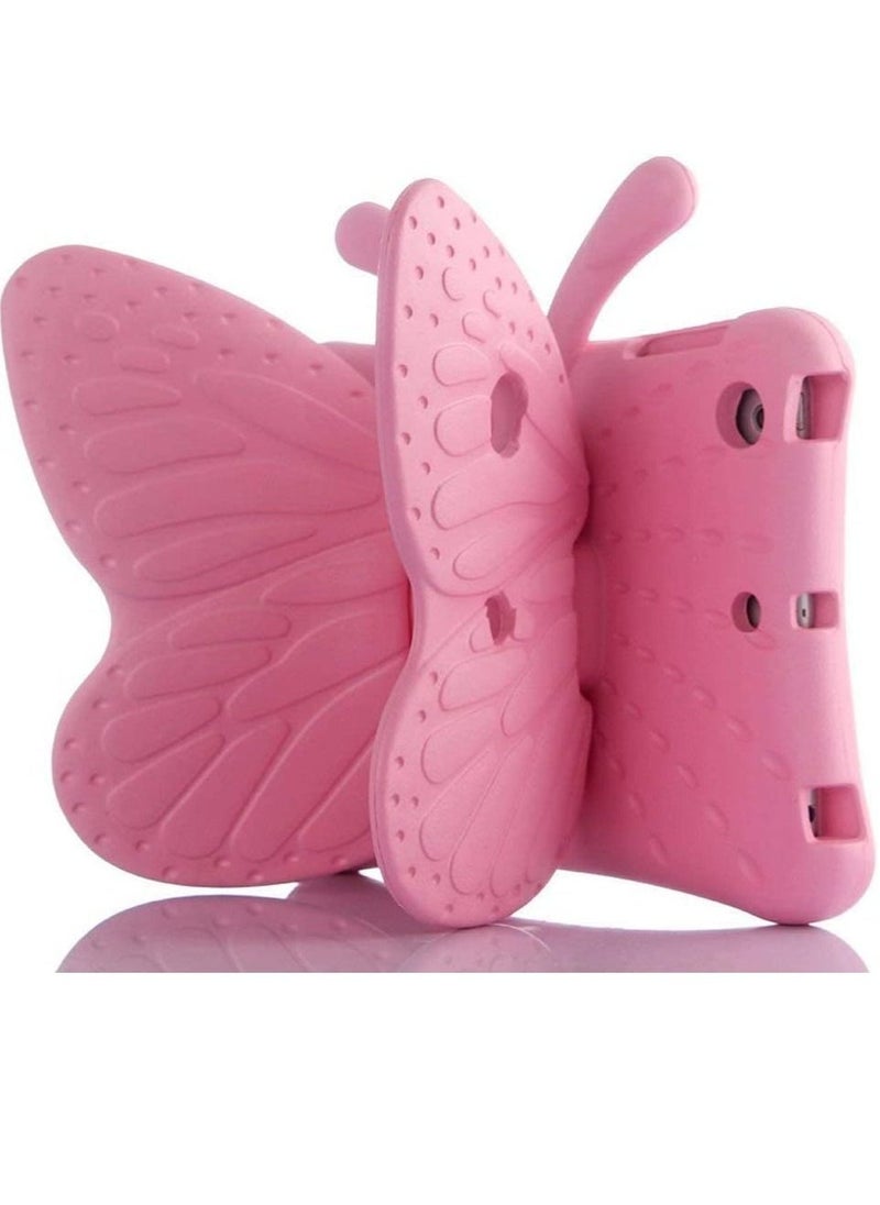 iPad 10.2 Case for Kids, iPad 8th 2020 Case, 3D Cute Cartoon Butterfly Cover Non-Toxic EVA Foam Wings Kickstand Kid-Proof Shockproof Bumper Girl Boy Gift for Apple iPad 7 8 Gen 10.2'' - Pink - Image 1