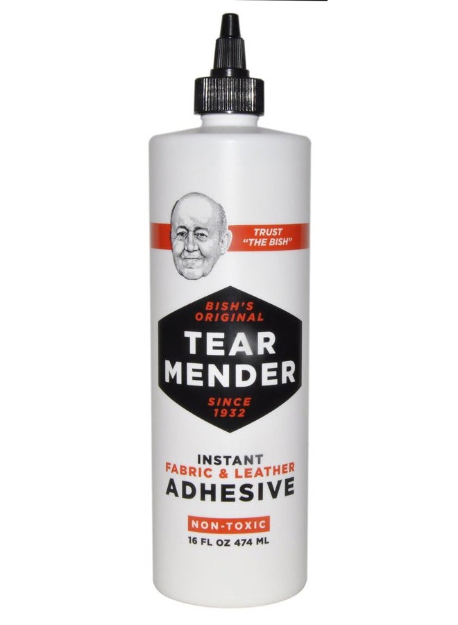 Tear Mender لاصق قماش و جلد فوري، زجاجة 16 أونصة، Tg-16 - Image 1