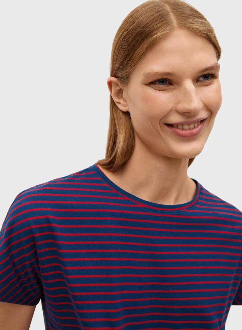 MANGO Front Knot T-Shirt