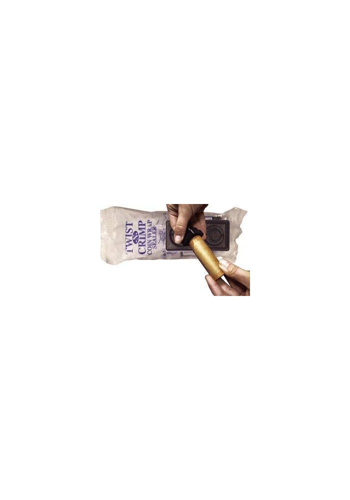 N. F. String & Son, Inc. Twist-N-Crimp Coin Wrap Sealer for Penny, Nickel, Dime, and Quarter Wrappers