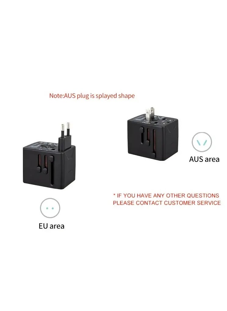PAMEER Universal Travel Adapter, International Travel Adapter Wall Charger AC Plug Adapter with 5.6A Smart Power and 3.5A 3 USB 1 Type-C, Worldwide All in One Power Adapter Travel Charger for USA EU UK AU.  - Image 5