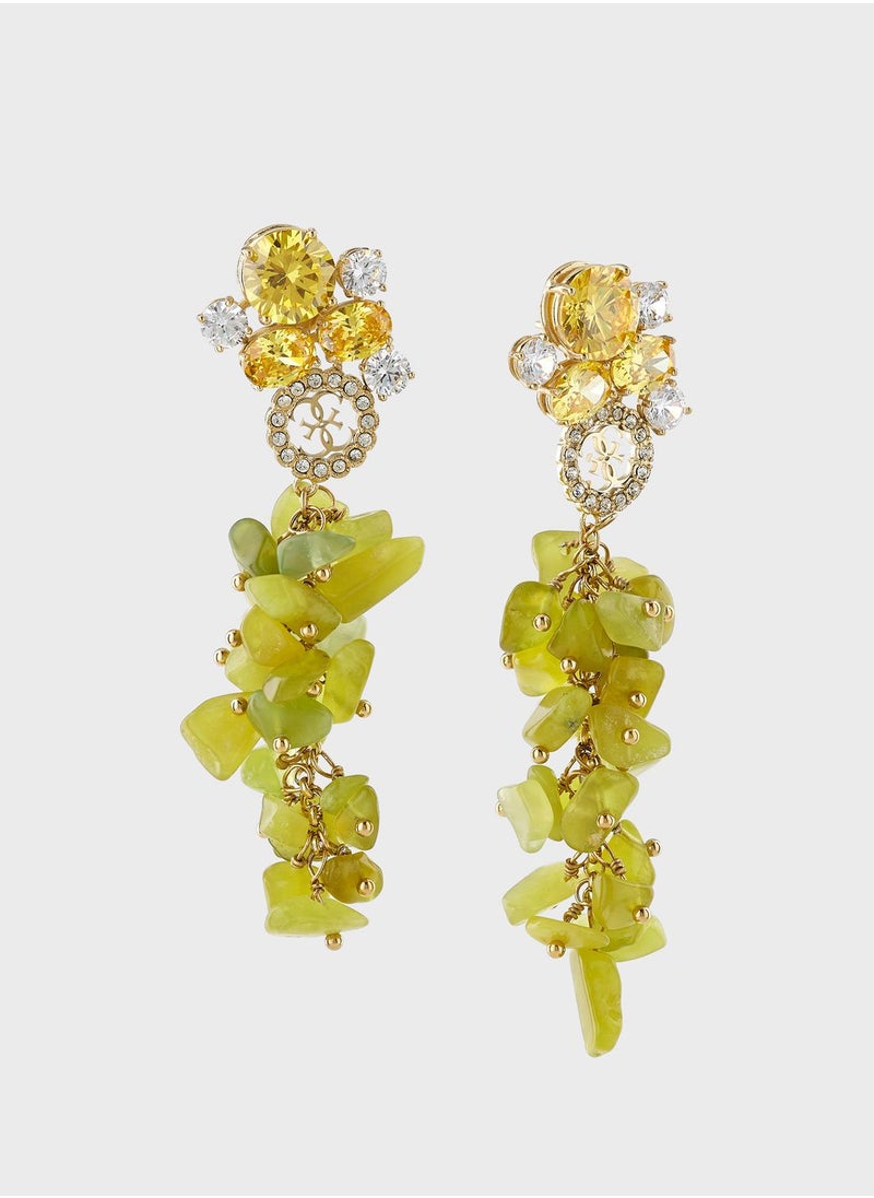 GUESS - Korean Jade Earrings - Image 1