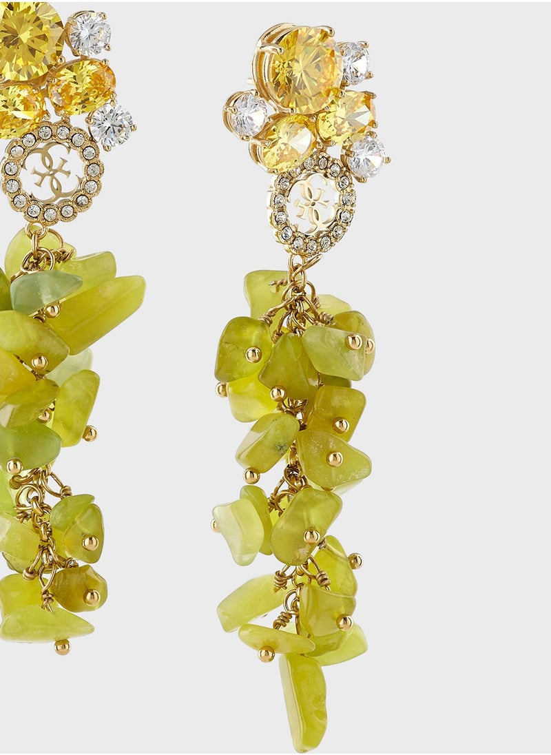 GUESS - Korean Jade Earrings - Image 1