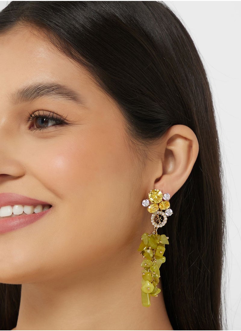 GUESS - Korean Jade Earrings - Image 1