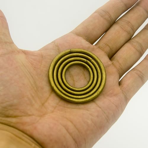 ZoloAJay 40pcs 4 Sizes O Rings Welded Strong Metal Bronze Heavy Duty Round Ring for Pet Collars Accessories Buckle Belts Strap Webbing Sewing - Image 3