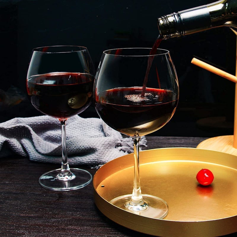 NeWine Exquisite Wine Glasses 600ml Set of 6 Transparent Lead Free Glasses Ideal for White or Red Wine Premium Glassware - Image 3