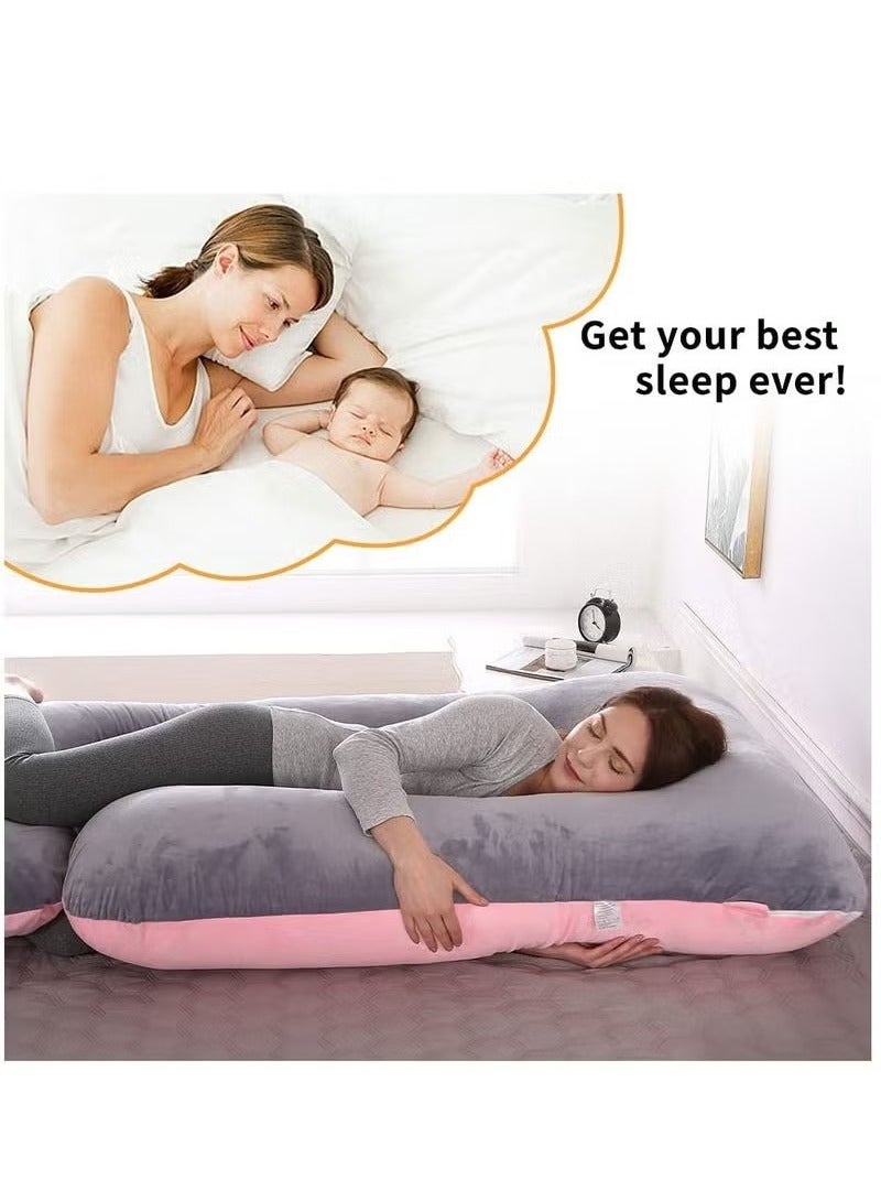 Gonice Pregnancy Pillow Full Body Maternity Support Pillow(62x 28) - Image 4