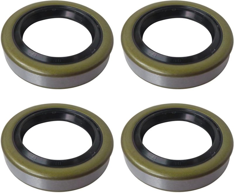 Set of 4 Trailer Hub Grease Seals Fit for E-Z Lube 3500 lbs Axle 1.719 x 2.565-22028 by Teemuday - Image 1