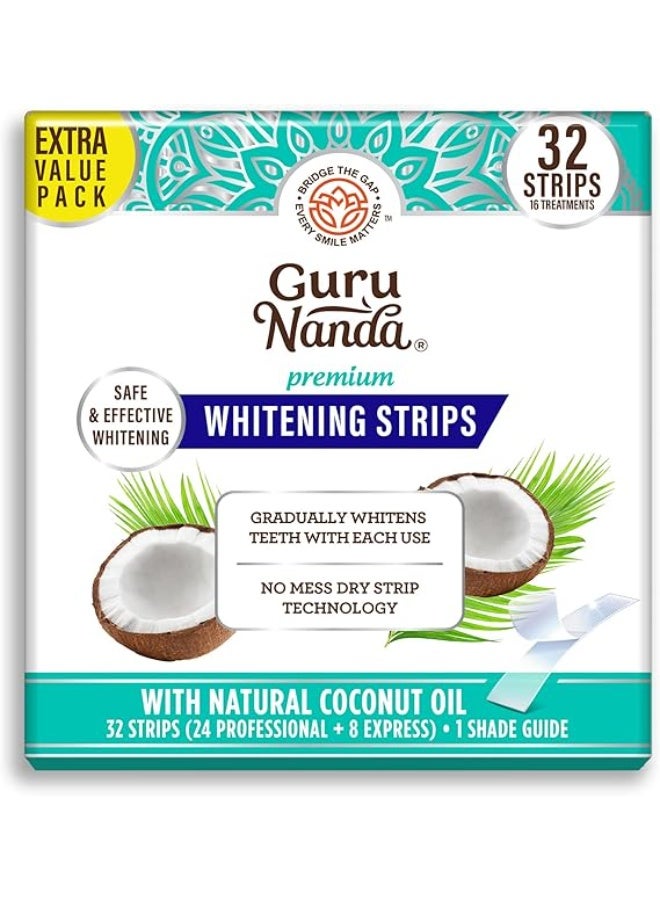 جوراناندا غوروناندا شرائط تبييض الاسنان - علاج لمدة 16 يوم مع تقنية الشريط الجاف غير القابلة للانزلاق - مبيض مصمم بعناية لابتسامة اكثر إشراقا - Image 1