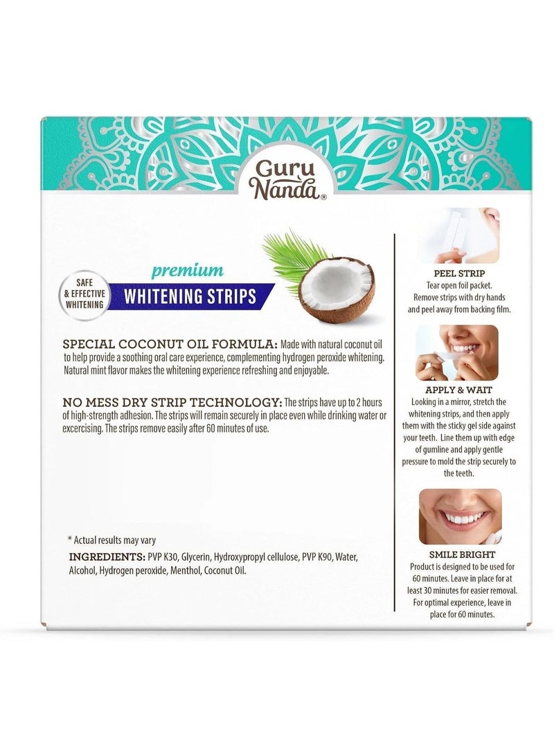 جوراناندا غوروناندا شرائط تبييض الاسنان - علاج لمدة 16 يوم مع تقنية الشريط الجاف غير القابلة للانزلاق - مبيض مصمم بعناية لابتسامة اكثر إشراقا - Image 3