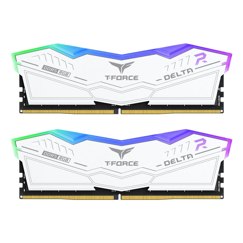 TEAMGROUP TForce Delta RGB DDR5 Ram 32GB 2x16GB 6000MHz PC548000 CL38 Intel XMP 30 AMD Expo Compatible Desktop Memory Module Ram White FF4D532G6000HC38JDC01 - Image 2