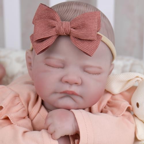 Milidool Realistic Reborn Baby Dolls Girl20 Inch Real Life Baby Doll with Poseable Soft Body Newborn Lifelike Baby Dolls with Accessories for 3 Years Old Kids Girls Gift Pretend Play Collection - Image 5