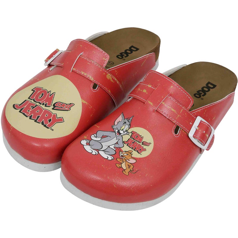 DOGO Clogs for Women Vegan Leather and Handmade Womens Mules Clogs Tom Jerry WB Design