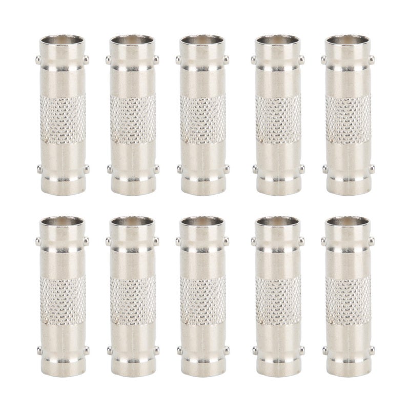 BNC Female to BNC Female Adapter Connector - Nickel-Plated Copper Coaxial Cable Adapter for Communication Systems 50 Ohm Interface - Image 1