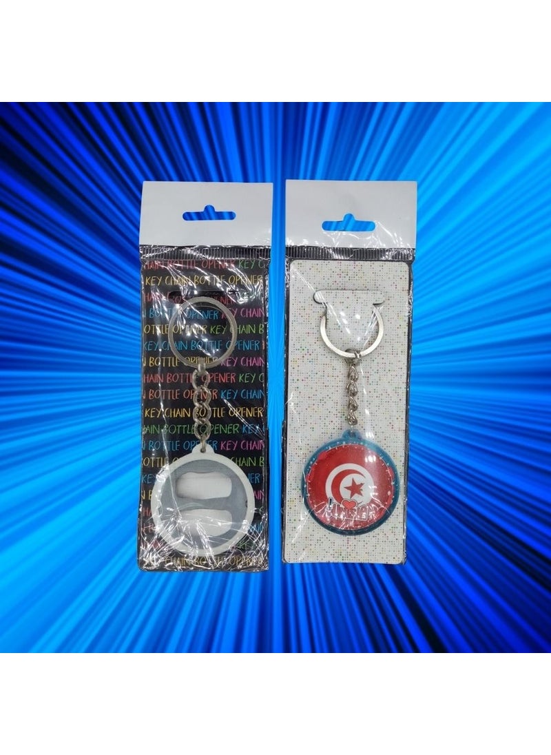 Dünyadan Hediyeler - Gifts from Around the World Tunisia Themed Keychain Lid Opener - Image 1