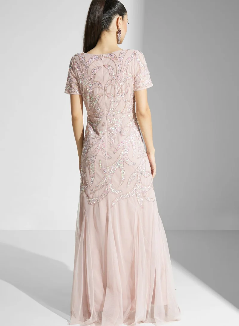 Namshi x Embellished Maxi Dress