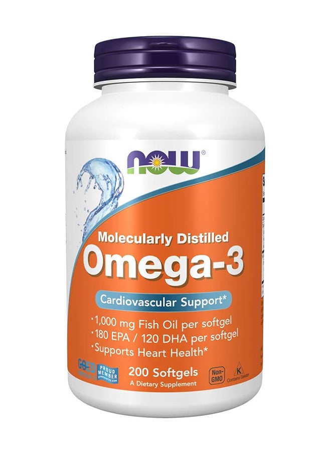 now Omega-3 1000Mg 200 S/Gels