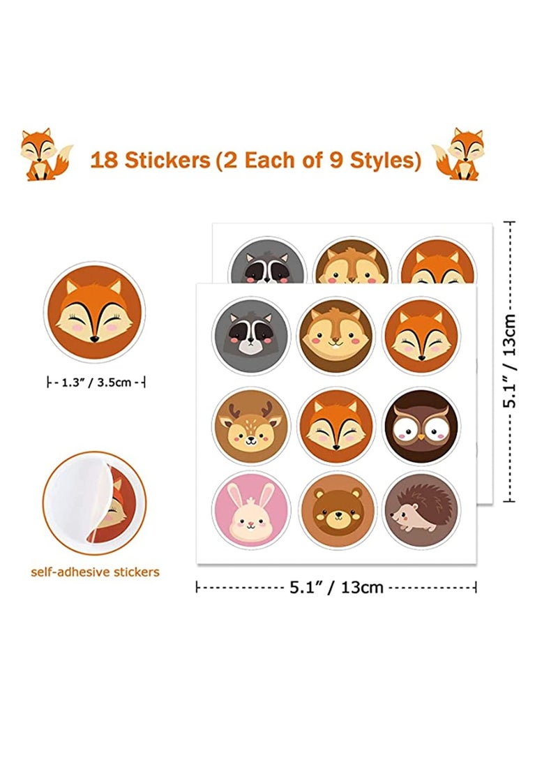 Soofam 24 Piece Animal Goodie Bags,24 Pack Animal Gift Bags for Kids,Paper Bags with Stickers for Candy Bags Kraft Paper Gift Bags for Birthday  Safari Animals Jungle Zoo Theme Party Bags (24 Pack Animal)  - Image 3