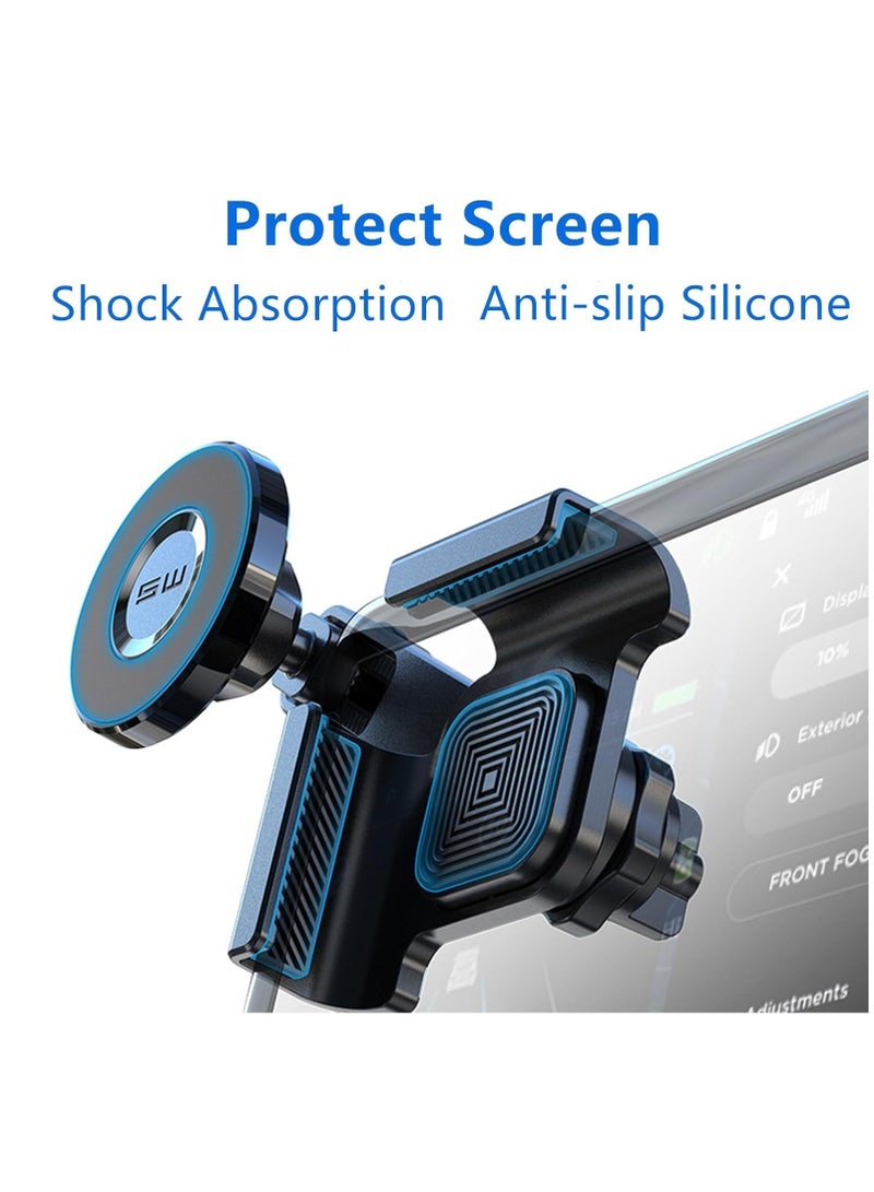 spa luxetique Magnetic Phone Mount Compatible with Tesla 3/Y Accessories Fits for All iPhone & Android Phones - with Magnetic Ring  - Image 2