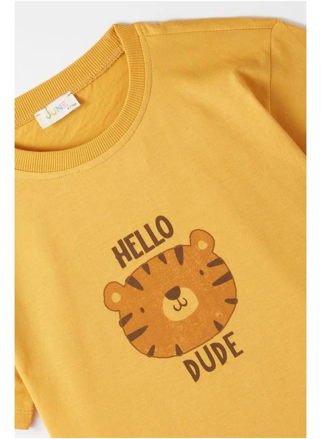 جون June Boy Tshirt Mustard - Yellow