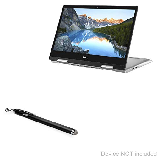 BoxWave Dell Inspiron 14 5000 2-in-1 (14 in) Stylus Pen, BoxWave� [EverTouch Capacitive Stylus] Fiber Tip Capacitive Stylus Pen for Dell Inspiron 14 5000 2-in-1 (14 in) - Jet Black - Image 1