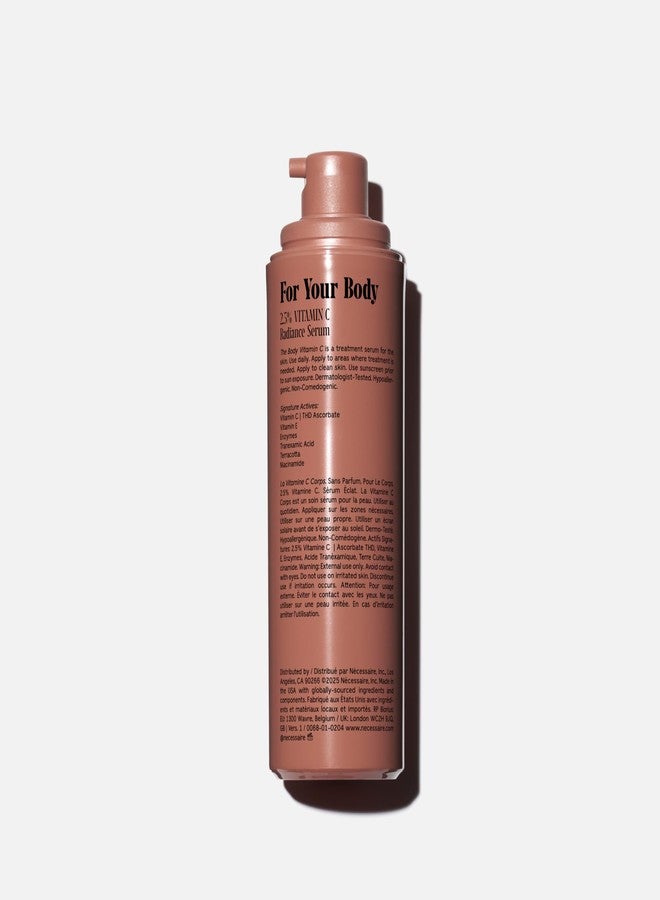 Nécessaire The Body Vitamin C Serum | Pure Vitamin C, Tranexamic Acid and Enzymes Treatment For Women + Men | Brightens + Evens Skin Tone | Dermatologist-Tested. Hypoallergenic (150 ml/5.1 oz) - Image 2
