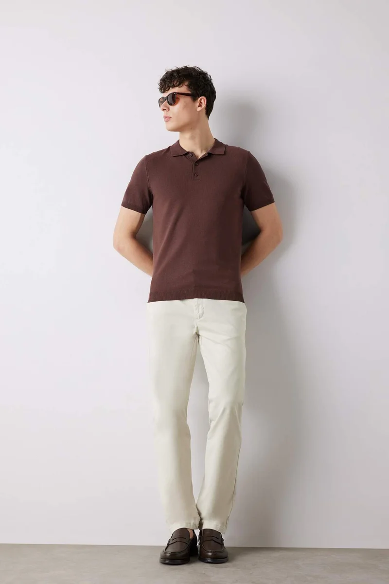 ديفاكتو Regular Hem Trousers
