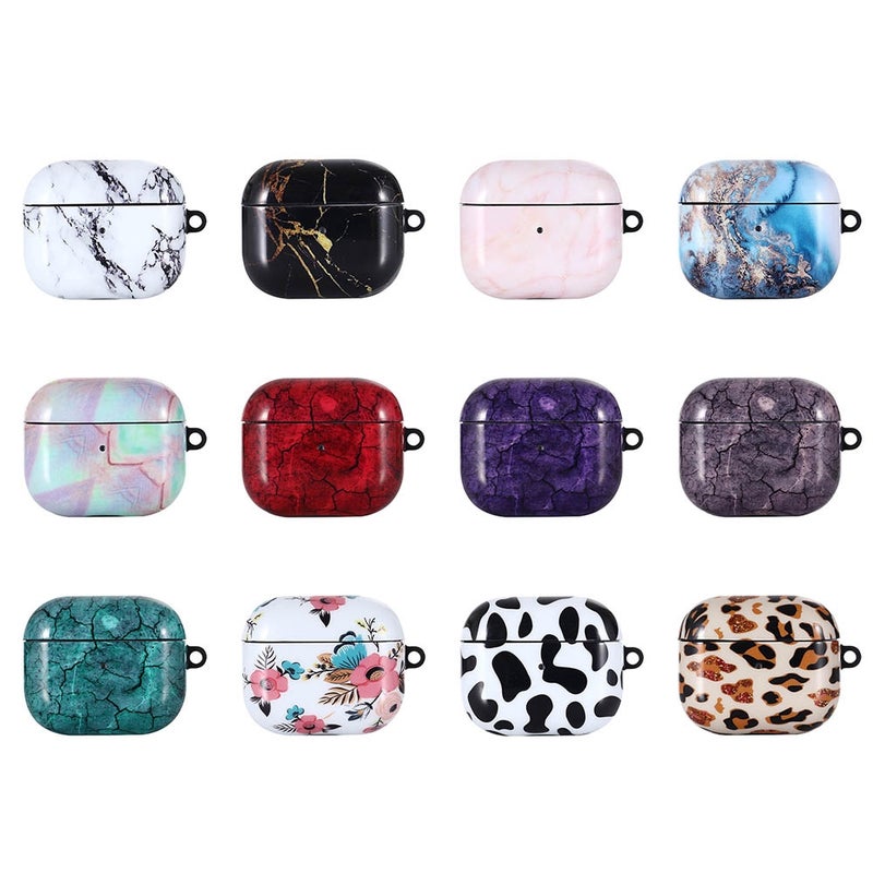 IMD Pattern Earphone Protective Case For AirPods 3(Green Crack)