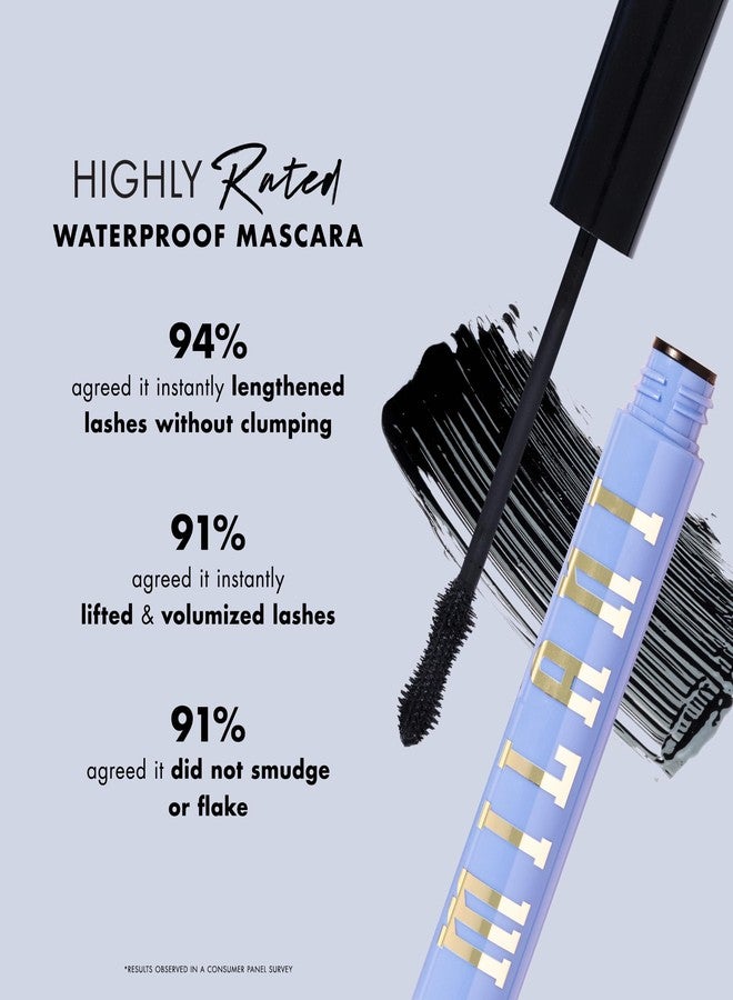 Milani Waterproof Mascara Volume and Length, Highly Rated Anti-Gravity Black Shade with Castor Oil and Molded Hourglass Shaped Lash Coating Mascara Wand - Image 2