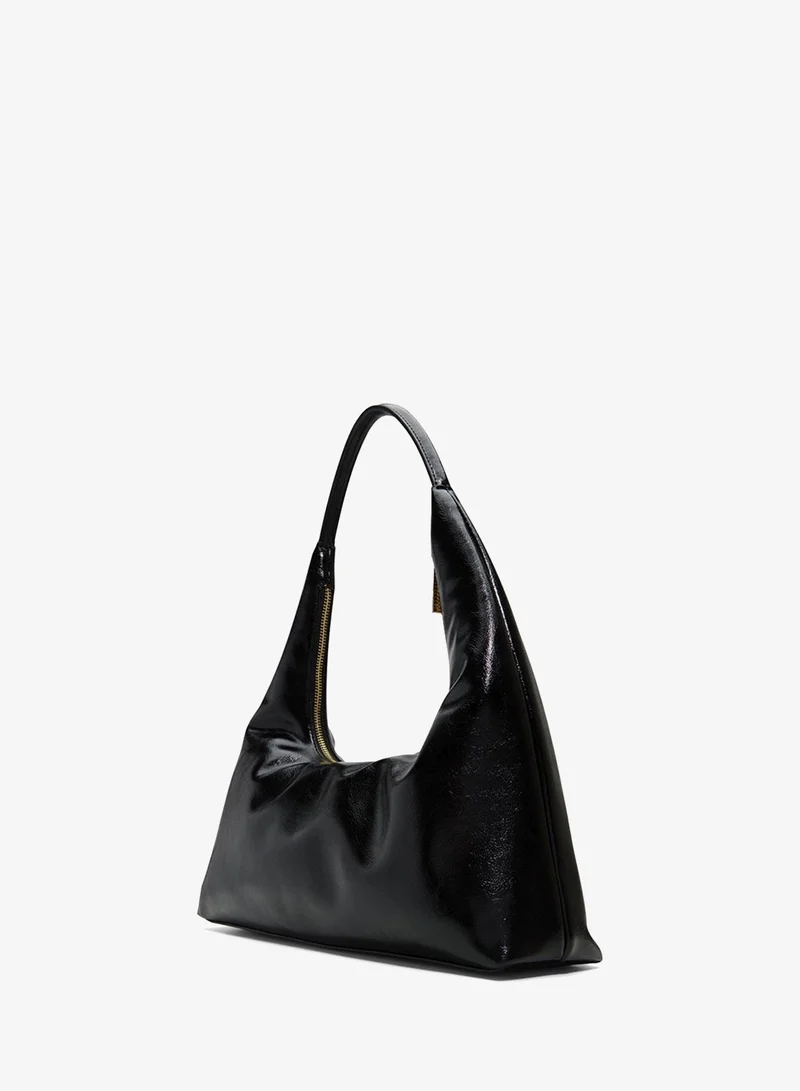 CALL IT SPRING DANII Glossy Zippered Hobo Bag