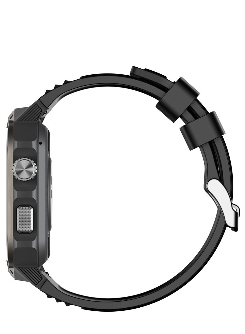 Smartwatch, GTS9 with Bluetooth Call (Receive/Make Calls), Fitness Tracking Watch with Sleep Monitoring for iPhone/Android, 3ATM Waterproof (Grey Frame Black) - Image 2